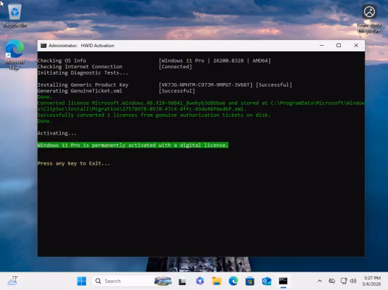 Windows 11 Pro 25H2 Build 26200.8328 (No TPM Required) Preactivated Multilingual