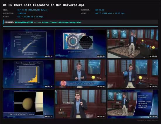 TTC Video - Life in Our Universe