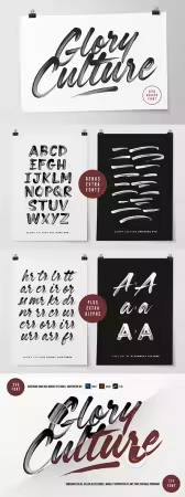 Glory Culture SVG Font + Extras by SetSail
