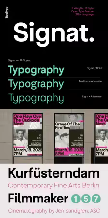 Signat - 18 Styles Font Family by TipoType NEW!