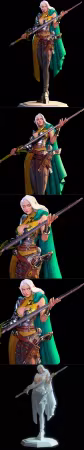 Elf Girl – 3D Print Model