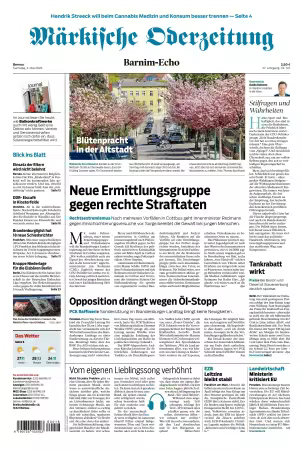 Markische Oderzeitung Bernau - 2 Mai 2026