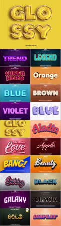 Psd text effect set vol 029