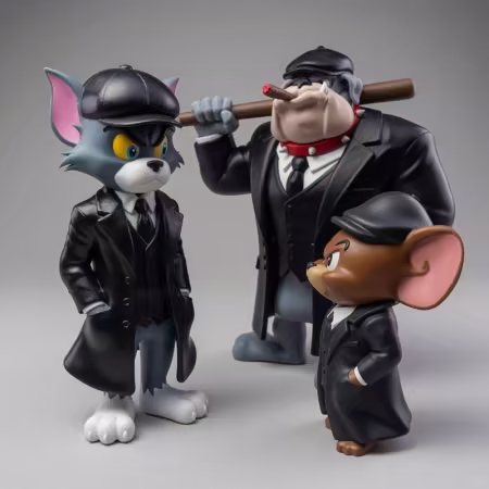 Tom, Jerry and Spike Gangster Peaky Blinders – Urban Vibes Fan Art – 3D Print Model