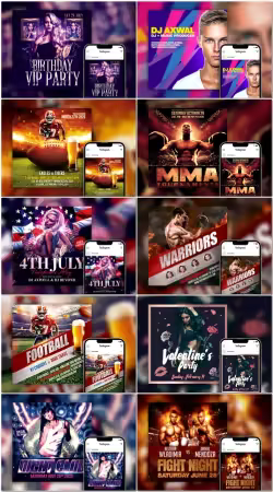 Flyer template in psd vol 41