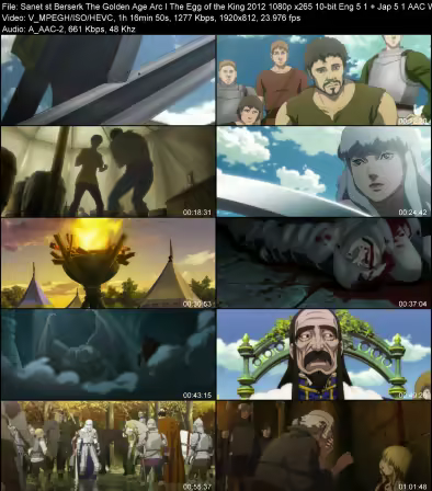 Berserk The Golden Age Arc I The Egg of the King 2012 1080p x265 10-bit Eng 5.1 Jap 5.1 AAC WeSLeY