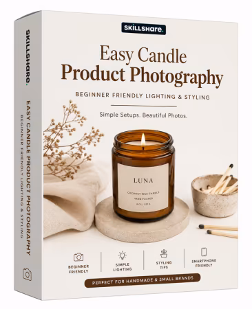 Easy Candle Product Photography: Beginner-Friendly Lighting &amp; Styling