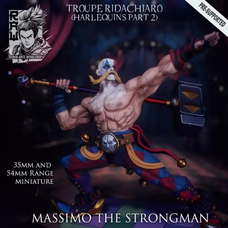 Ronin Arts Workshop – Massimo The Strongman – 3D Print Model