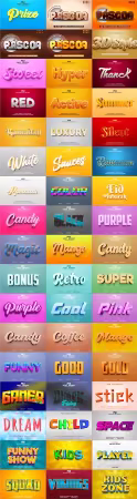 Psd text effect set vol 022