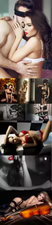 Luxury women in lingerie posing stock photo vol 16