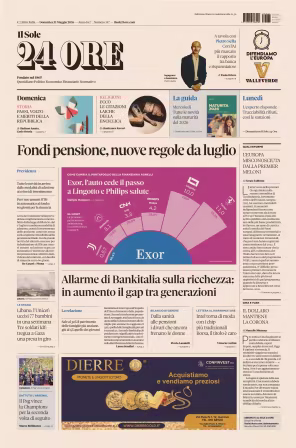 Il Sole 24 Ore - 31 maggio 2026