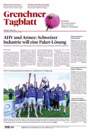 Grenchner Tagblatt - 15 Mai 2026