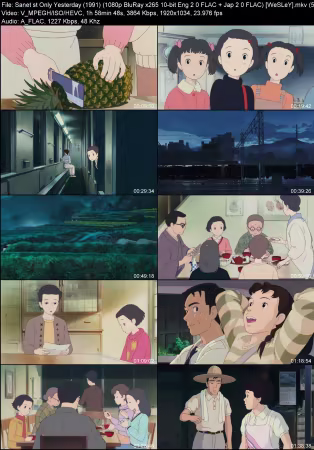Only Yesterday 1991 1080p BluRay x265 10-bit Eng 2.0 FLAC Jap 2.0 FLAC WeSLeY