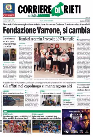 Corriere di Rieti - 15 maggio 2026