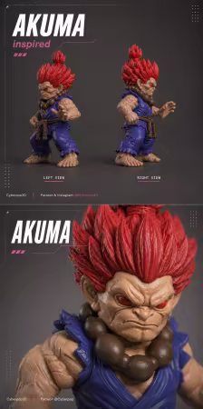 CyberPOP – Akuma Street Fighter – 3D Print Model