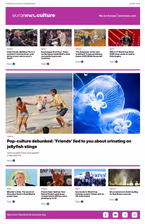 Euronews Culture and Sport Compiled Edition - 28 May 2026