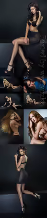 Luxury women in lingerie posing stock photo vol 22