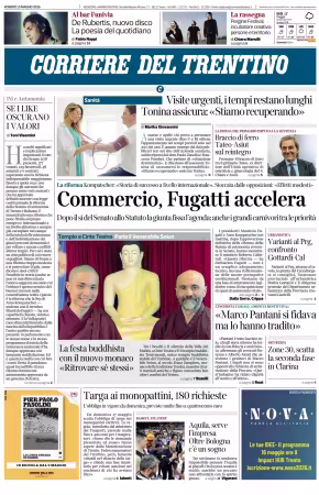 Corriere del Trentino - 15 maggio 2026