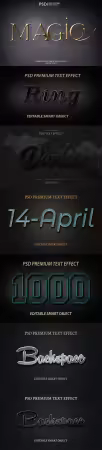 Psd text effect set vol 380