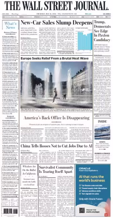 The Wall Street Journal - May 28, 2026