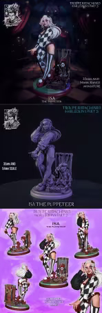 Ronin Arts Workshop – Isa The Puppeteer – Killer Harlequin Artificer – 3D Print Model