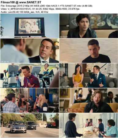 Entourage 2015 2160p 4K WEB x265 10bit AAC5.1-YTS