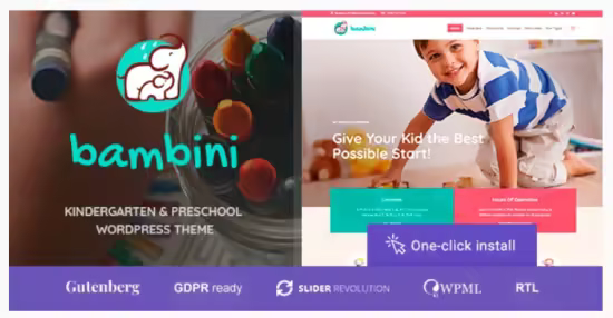 Themeforest - Bambini v1.3.2 - Kindergarten &amp; Pre-School Theme 21735982