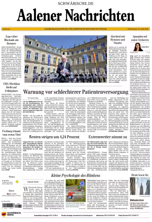 Aalener Nachrichten - 30 April 2026