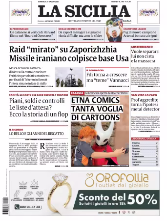 La Sicilia - 31 maggio 2026