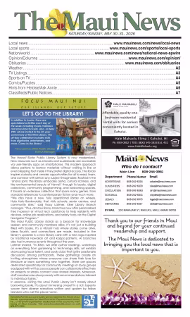 The Maui News Weekender - 30 May 2026