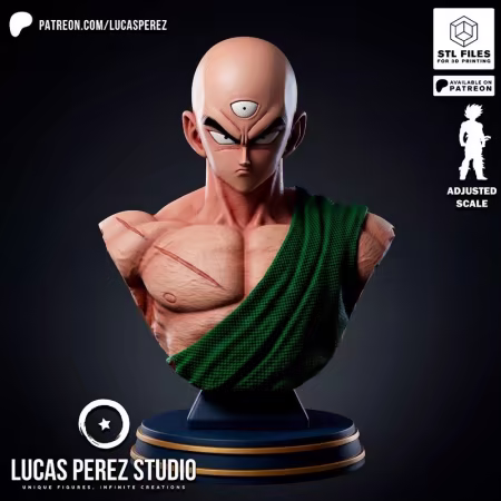 Lucas Perez – Ten Shin Han Bust – 3D Print Model