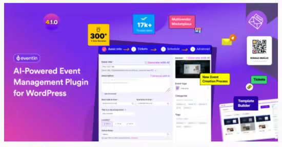 Codecanyon - WP Eventin v4.1.9 - Events Manager &amp; Tickets Selling Plugin for WooCommerce 28466196