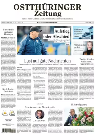 Ostthuringer Zeitung (Landkreis SaalfeldRudolstadt) - 2 Mai 2026