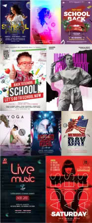 Flyer template in psd vol 48