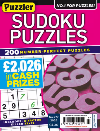 Sudoku Puzzles - Issue 277, 2026