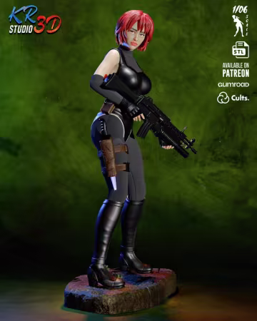 KR3D Studio – Regina – Dino Crisis 2 – 3D Print Model
