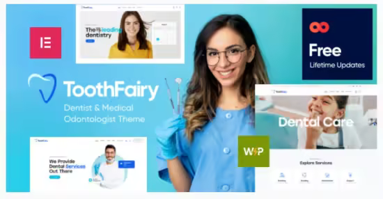 Themeforest - Tooth Fairy v1.22.0 - Dentist &amp; Dental Clinic WordPress Theme 44585647