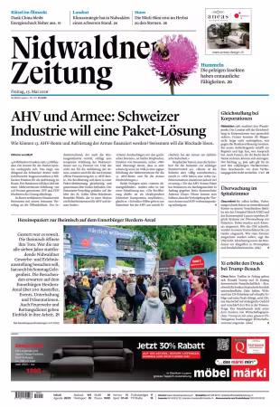 Nidwaldner Zeitung - 15 Mai 2026