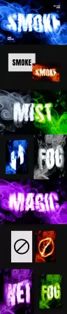 Smoke Distort Text Effect for Photoshop