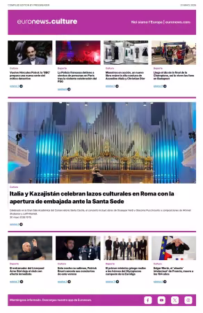Euronews Culture and Sport (Spanish) Compiled Edition - 31 mayo 2026