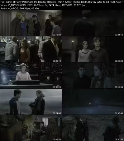 Harry Potter and the Deathly Hallows Part 1 2010 1080p DS4K BluRay x265 10-bit HDR AAC 7.1 WeSLeY