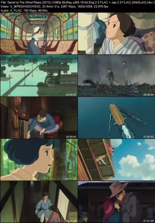 The Wind Rises 2013 1080p BluRay x265 10-bit Eng 2.0 FLAC Jap 2.0 FLAC WeSLeY