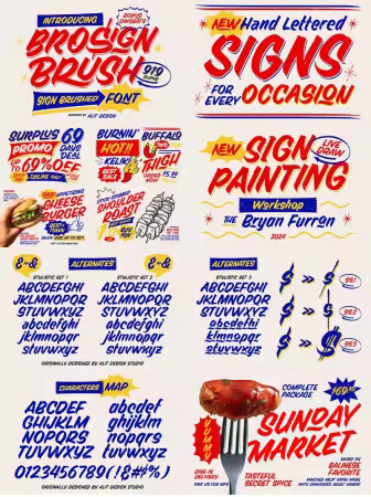 Creativemarket - Brosign Brush Typeface 287706156