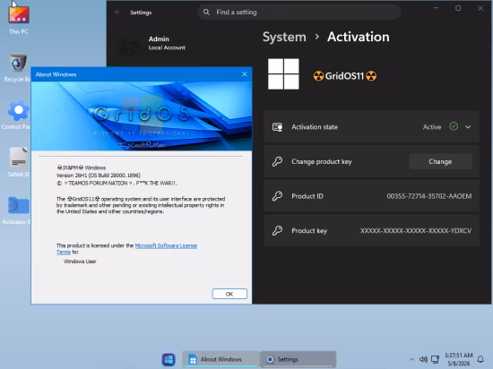 Windows 11 Pro 26H1 Preview Build 26800.1896 GridOS 11 Edition