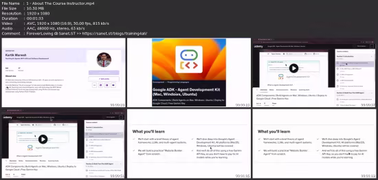 Master Google Adk - Agent Development Kit (Mac, Win, Ubuntu)