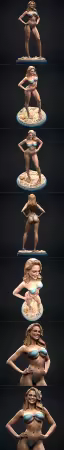 Stepanov Sculpts – Bikini Girl – 3D Print Model