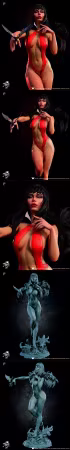 Slash Collectibles – Vampirella – 3D Print Model
