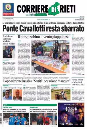 Corriere di Rieti - 21 maggio 2026