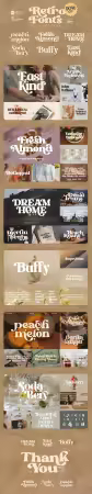 Retro Fonts Collection Font - 6 Premium Fonts