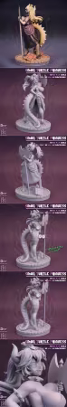 Jigglystix – Smug Turtle Princess – 3D Print Model